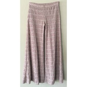 Free People Pants - FREE PEOPLE CROCHET KNIT WIDE LEG PANTS SZ 0 Free People Pants - FREE PEOPLE CROCHET KNIT WIDE LEG PANTS SZ 0